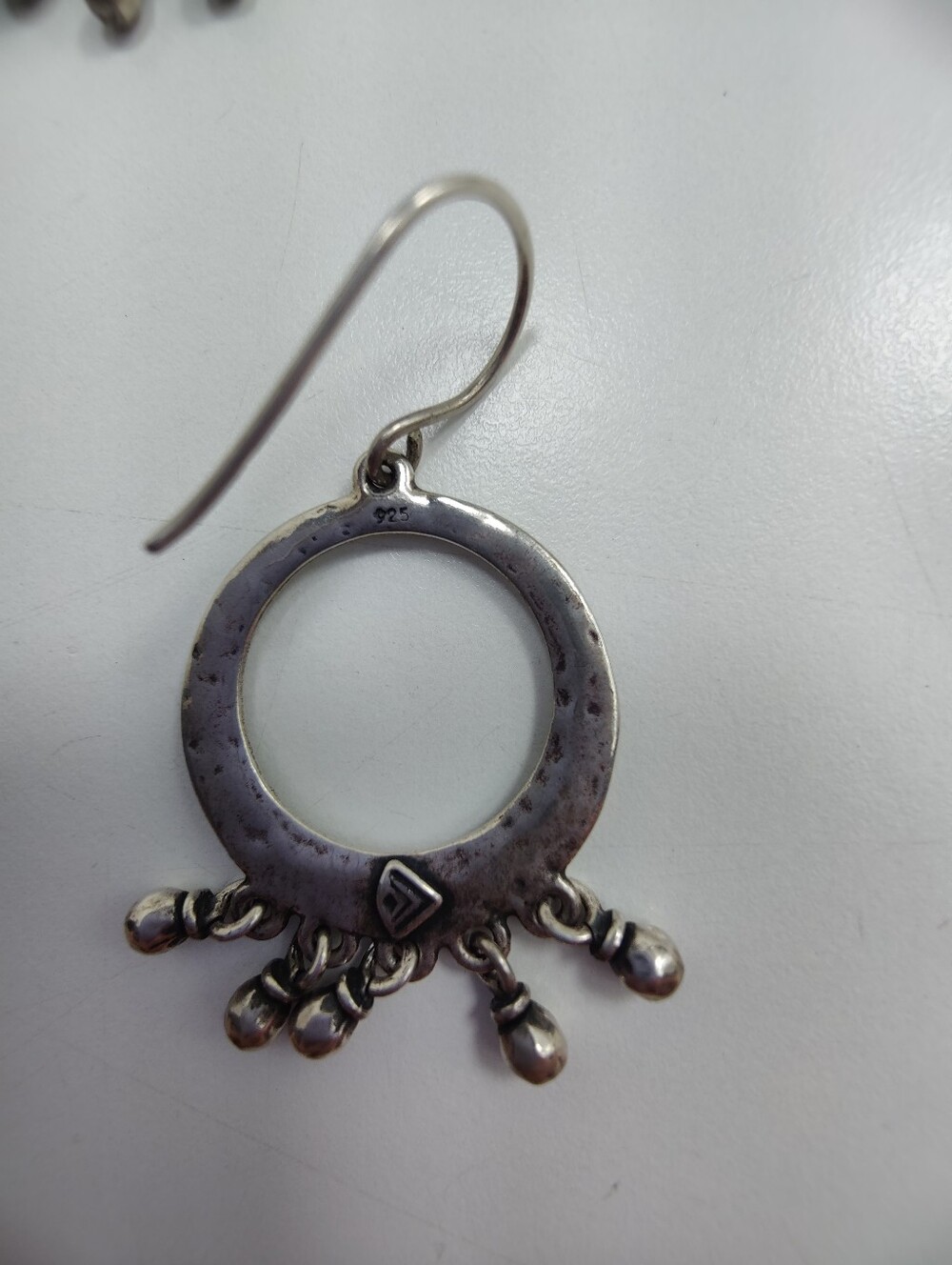 Silpada W1526 Cha Cha Earrings Sterling Silver 925 Retired Hammered Dangle Boho - Picture 9 of 9